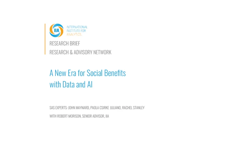 Data and AI Present Significant Opportunities for Social Benefits Systems